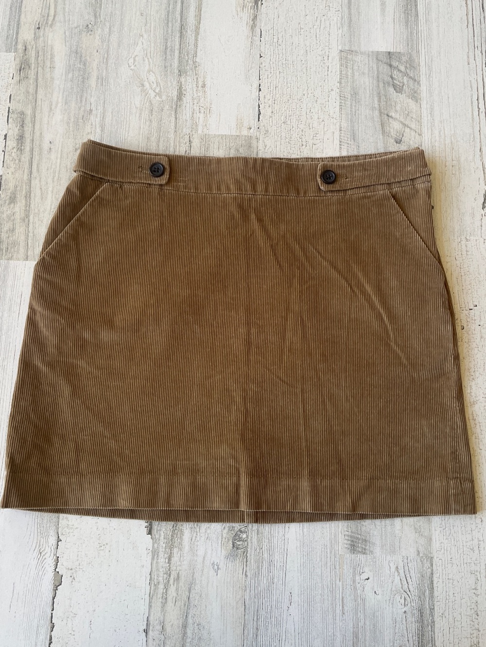 Banana Republic Brown Corduroy Mini Skirt SZ 10 NWT
